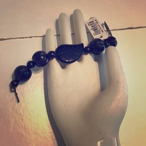 💍 BLACK beaded bracelet NWT